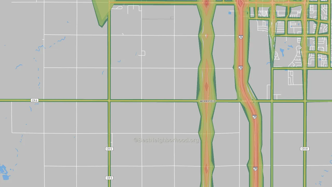 Grand Forks Air Force Base, ND Map of Noise Levels in Grand Forks Air Force Base
