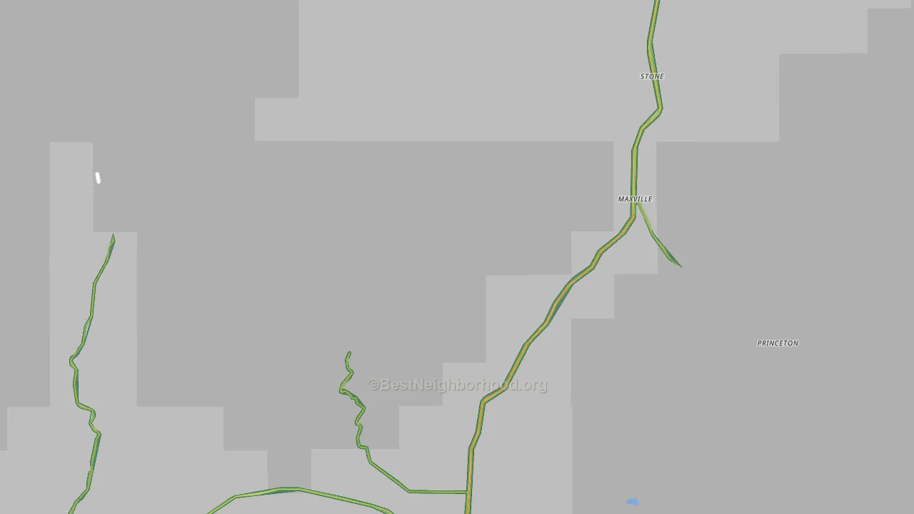 Granite County, MT Map of Noise Levels in Granite County