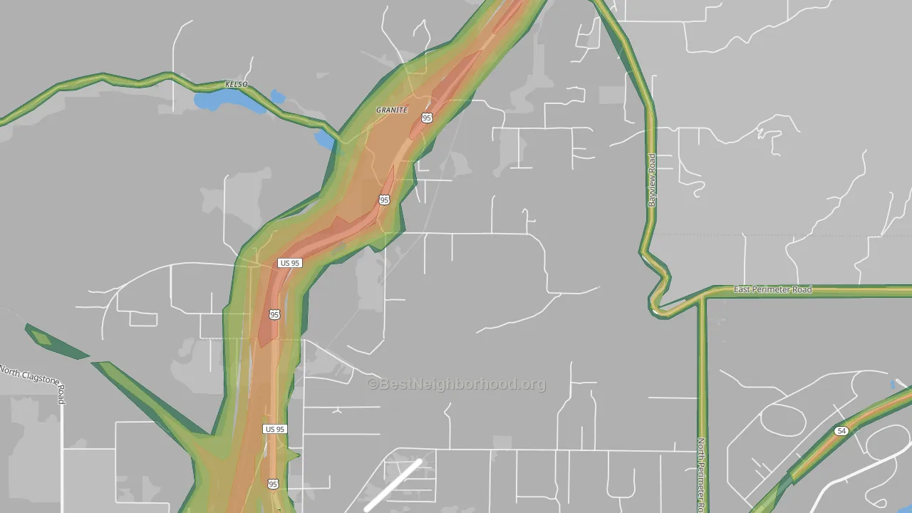 Granite, ID Map of Noise Levels in Granite