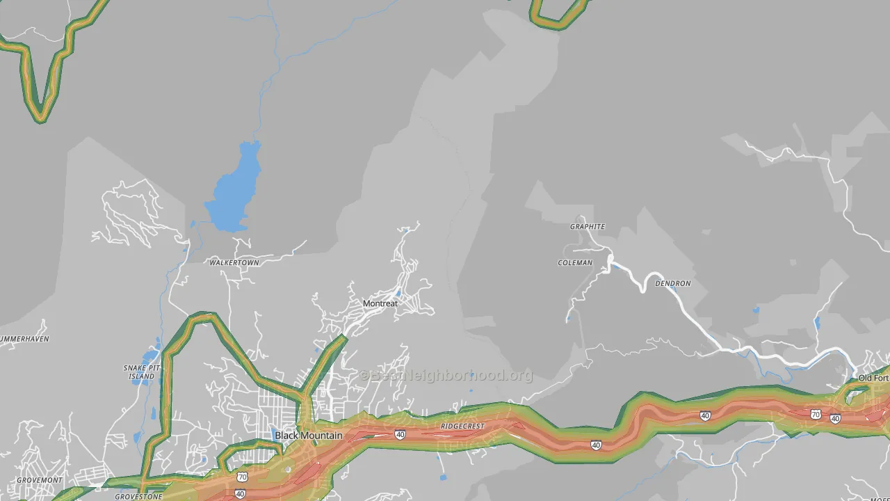 Graphite, NC Map of Noise Levels in Graphite