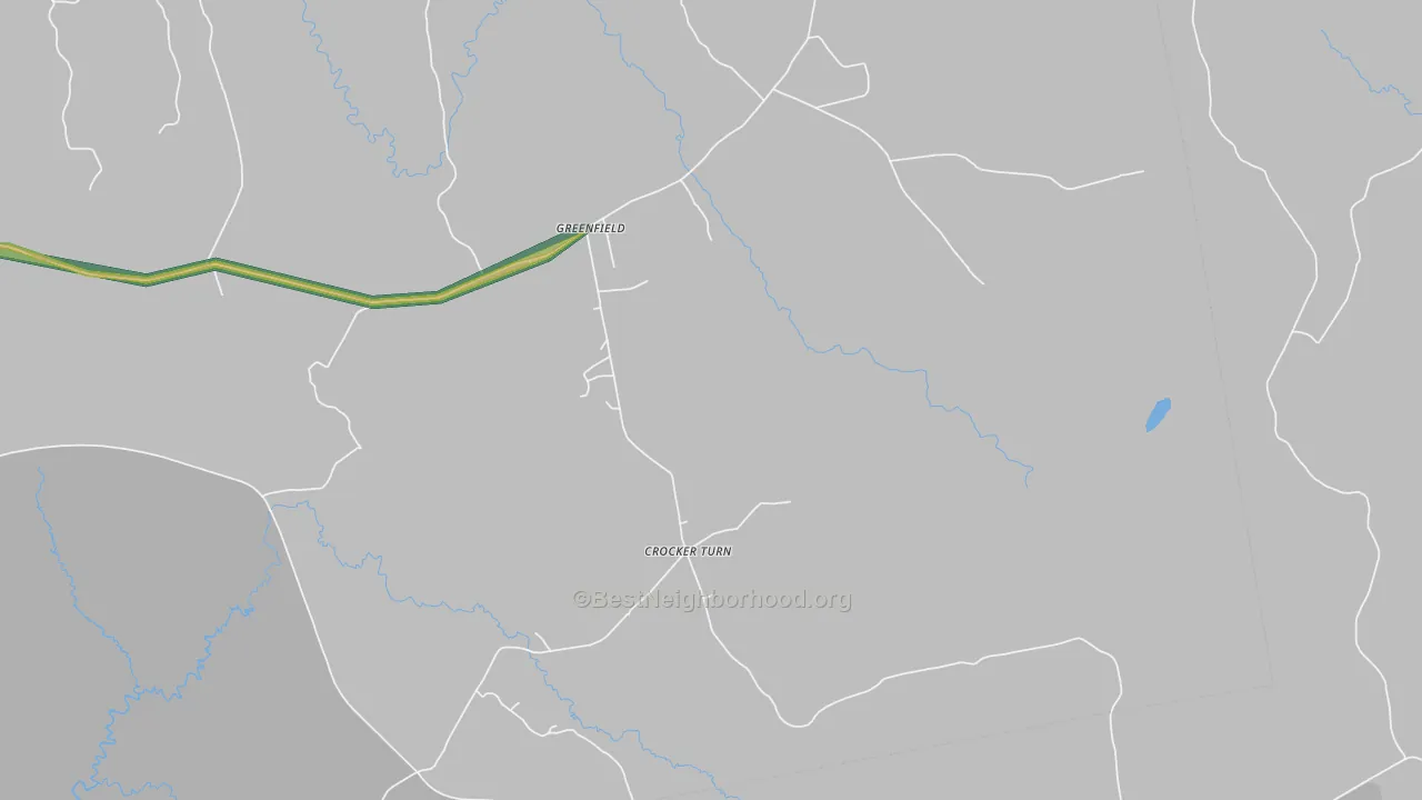 Greenfield, ME Map of Noise Levels in Greenfield