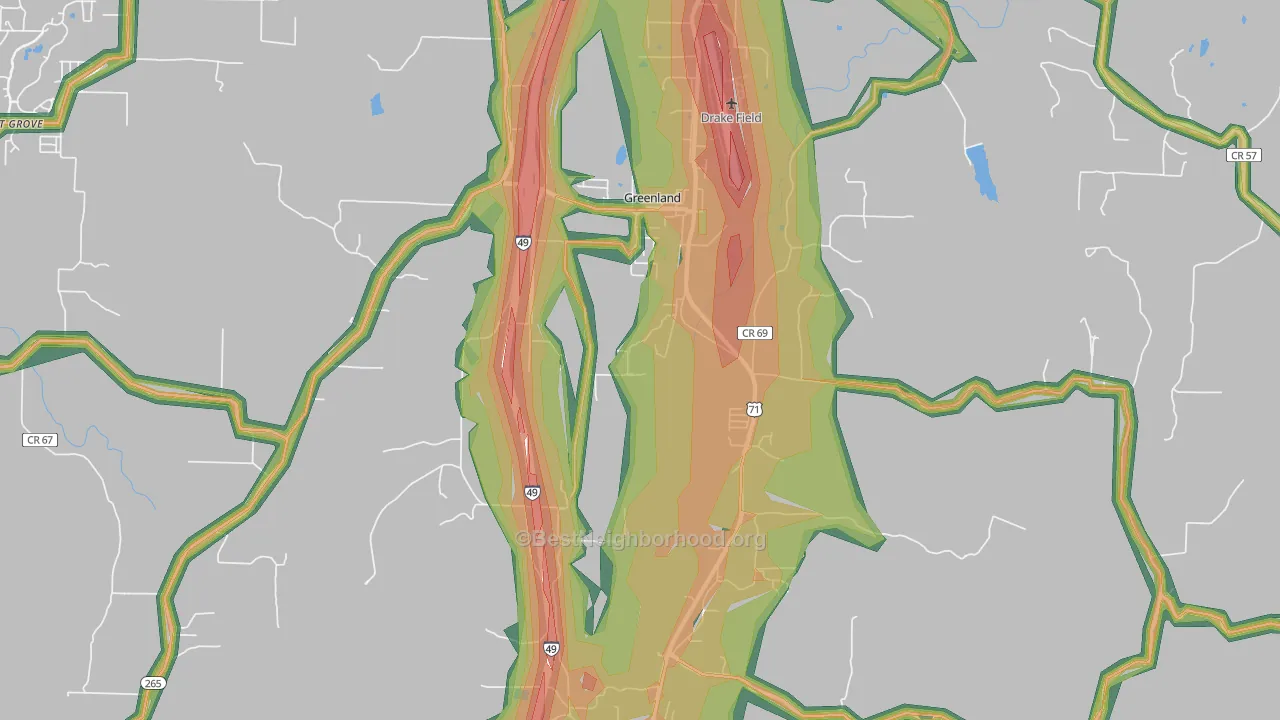 Greenland, AR Map of Noise Levels in Greenland