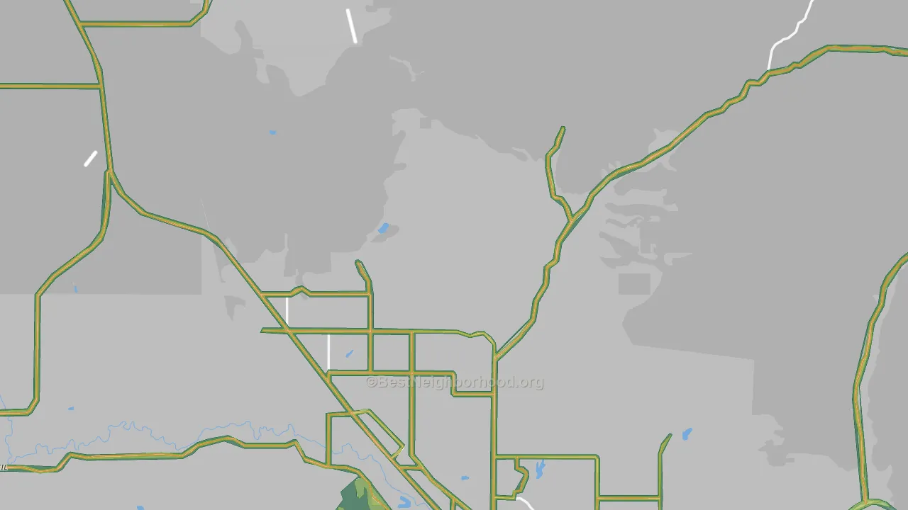 Grizzly, OR Map of Noise Levels in Grizzly