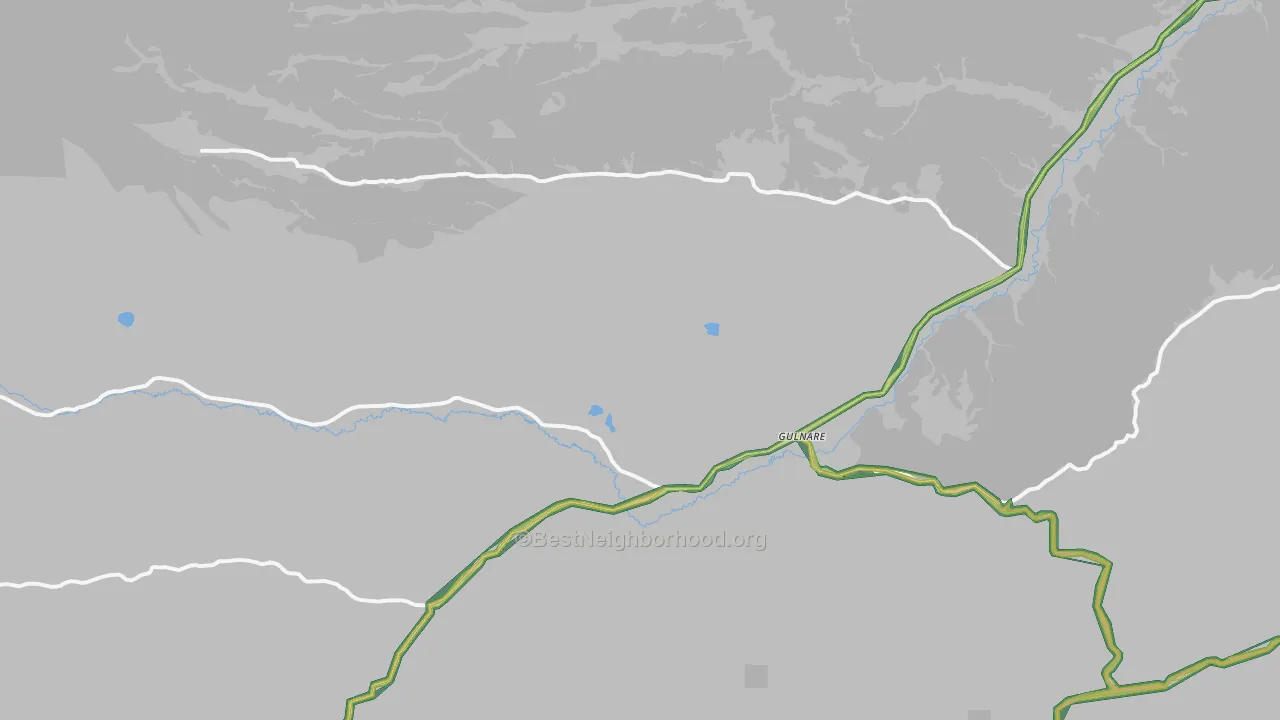 Gulnare, CO Map of Noise Levels in Gulnare