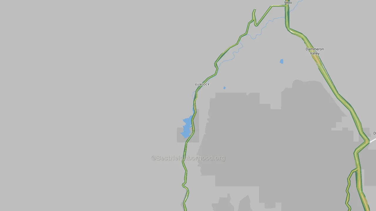 Gunlock, UT Map of Noise Levels in Gunlock