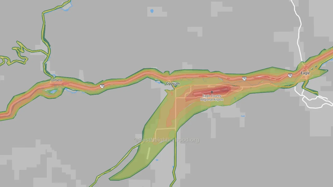 Gypsum, CO Map of Noise Levels in Gypsum