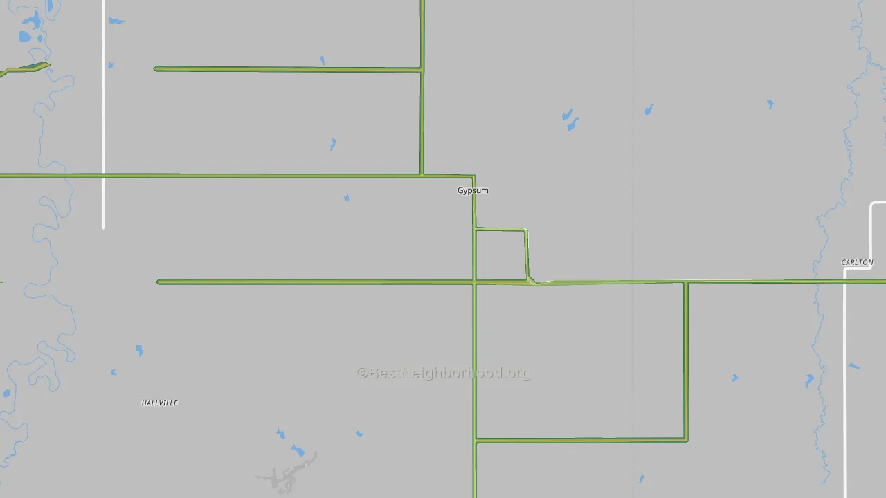 Gypsum, KS Map of Noise Levels in Gypsum