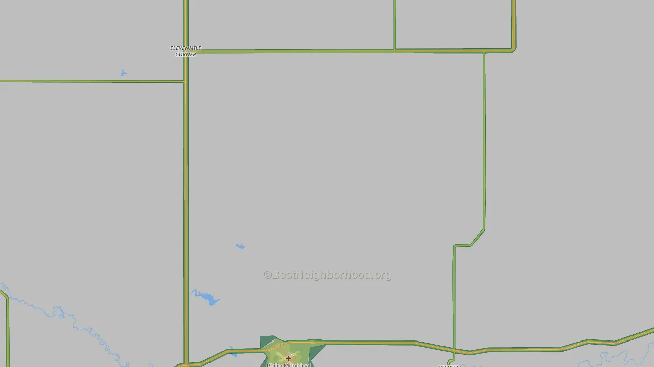 Haakon County, SD Map of Noise Levels in Haakon County