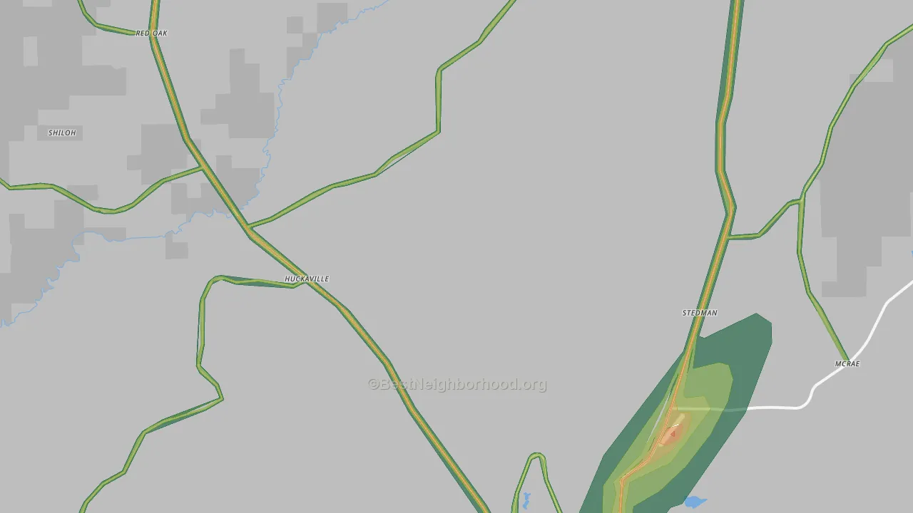 Hacoda, AL Map of Noise Levels in Hacoda