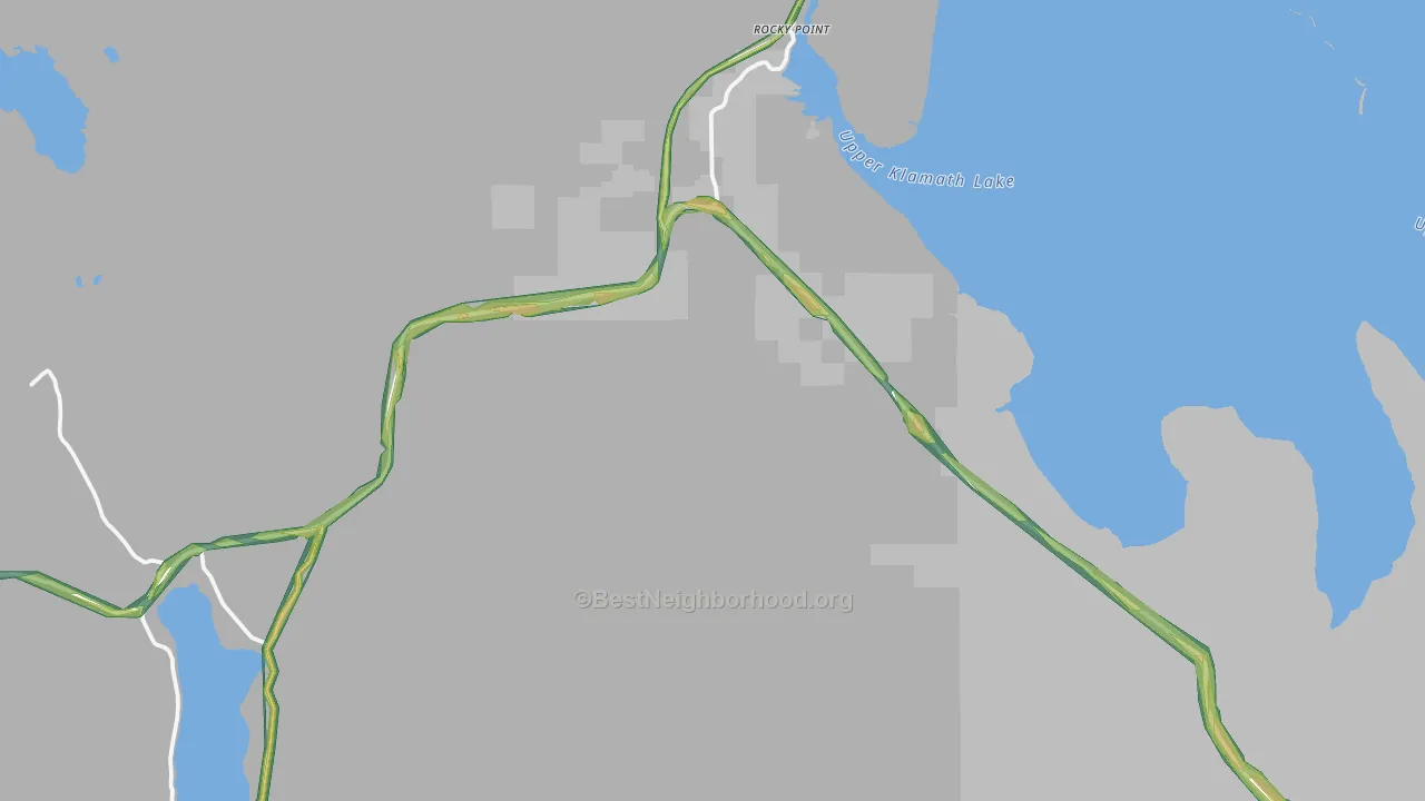 Hager, OR Map of Noise Levels in Hager