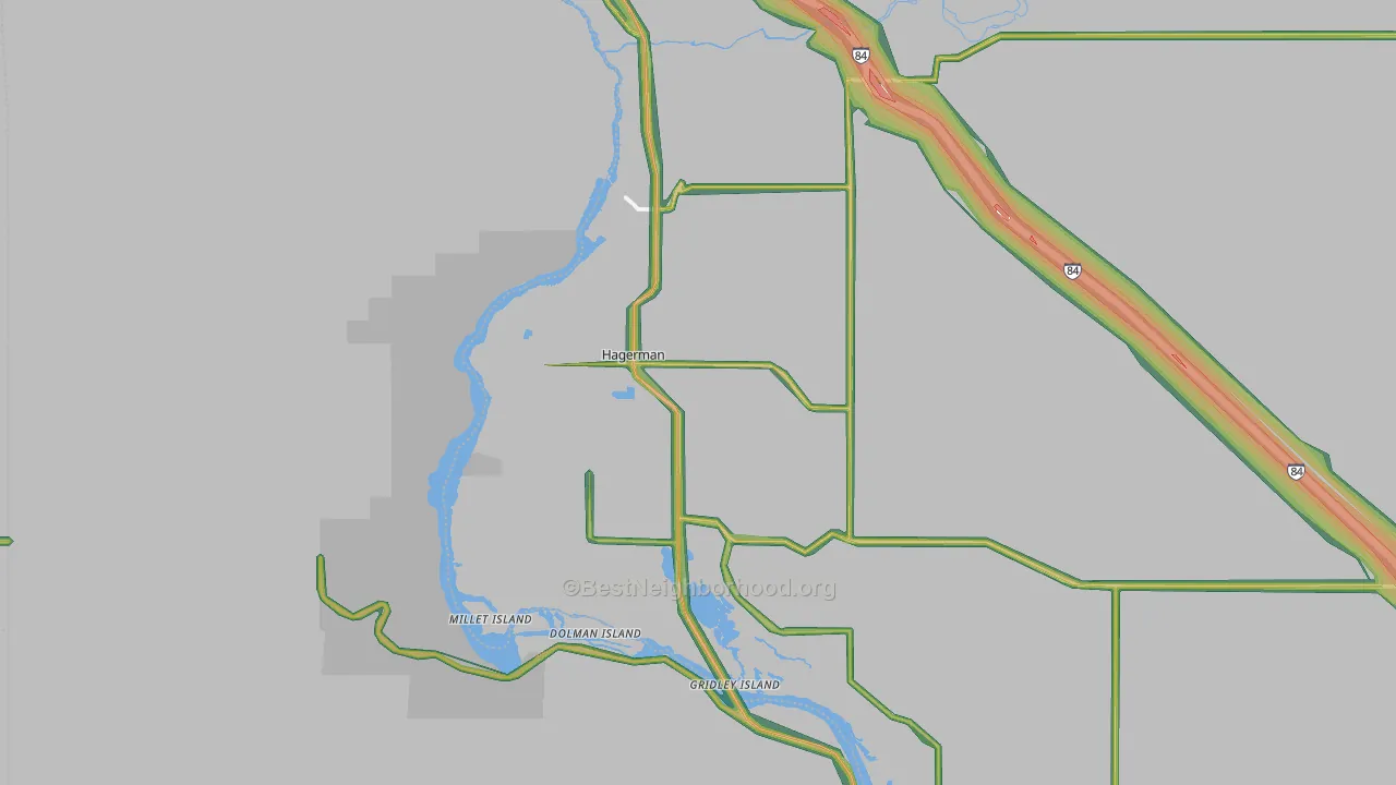 Hagerman, ID Map of Noise Levels in Hagerman