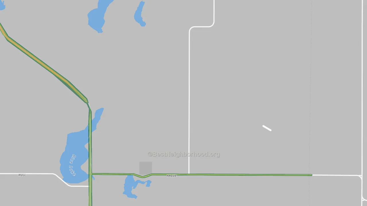 Hague, ND Map of Noise Levels in Hague