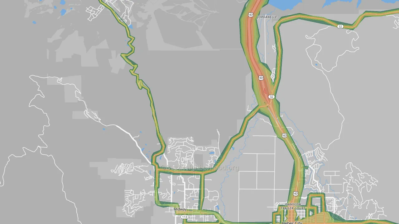 Hailstone, UT Map of Noise Levels in Hailstone