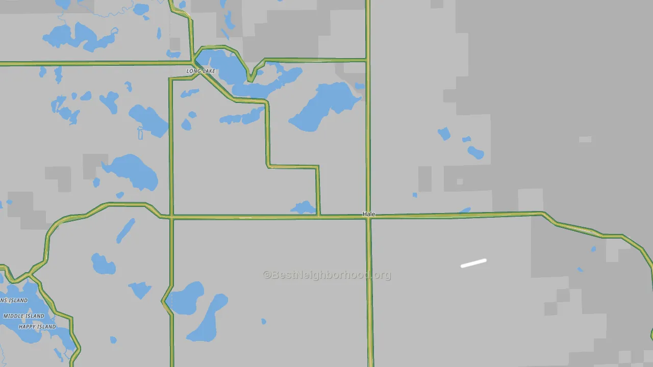 Hale, MI Map of Noise Levels in Hale