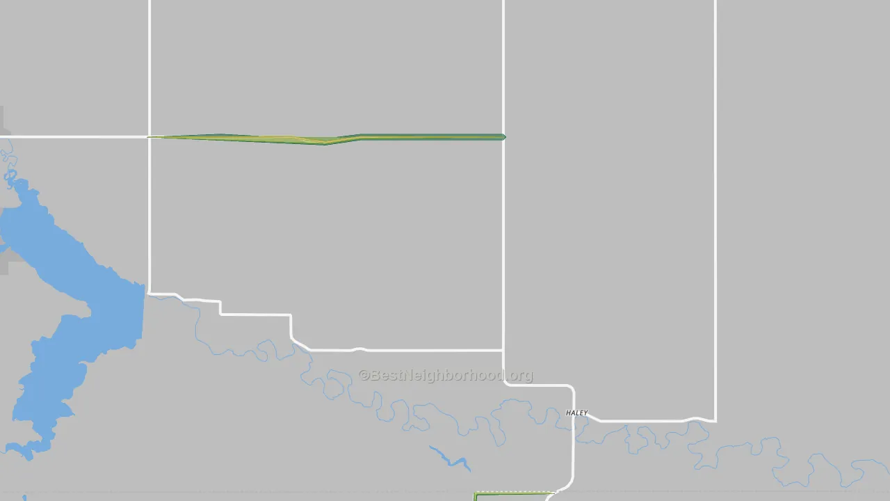 Haley, ND Map of Noise Levels in Haley