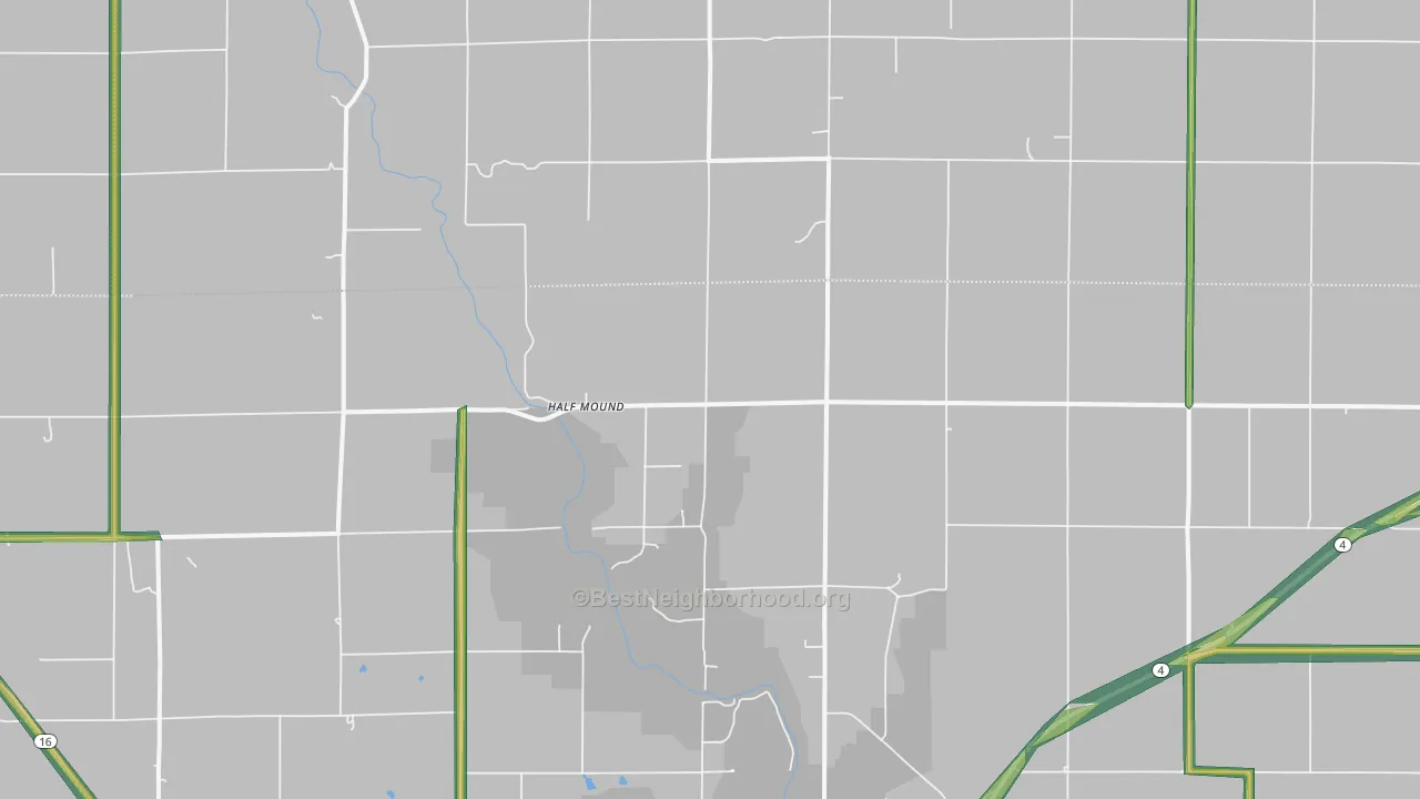 Half Mound, KS Map of Noise Levels in Half Mound