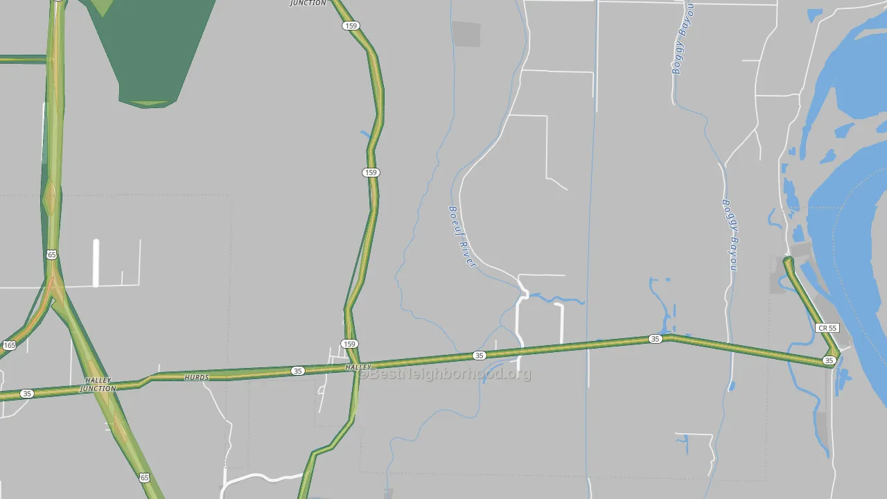 Halley, AR Map of Noise Levels in Halley