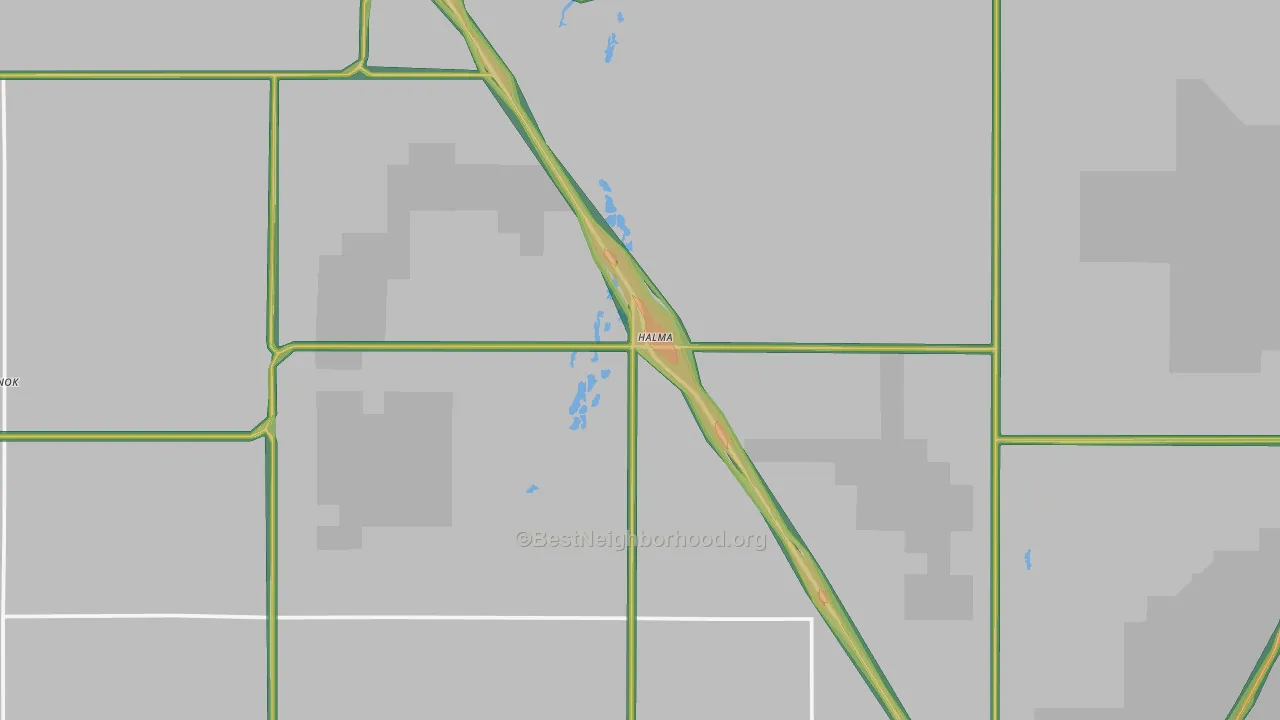 Halma, MN Map of Noise Levels in Halma