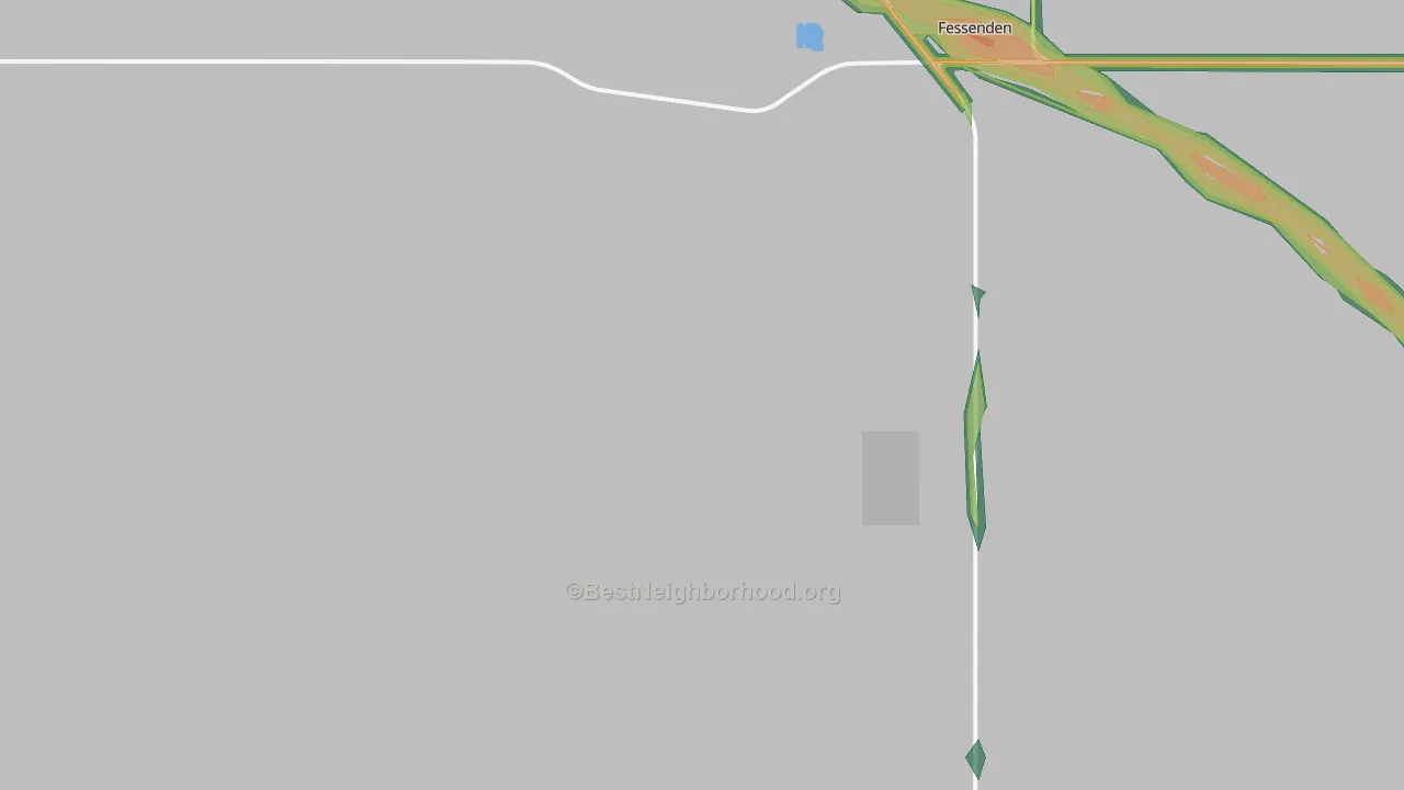 Hamberg, ND Map of Noise Levels in Hamberg