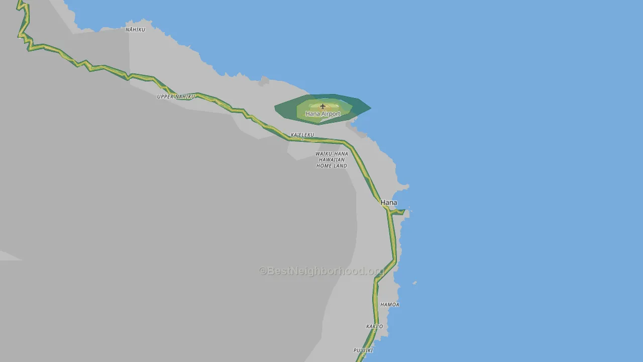 Hana, HI Map of Noise Levels in Hana