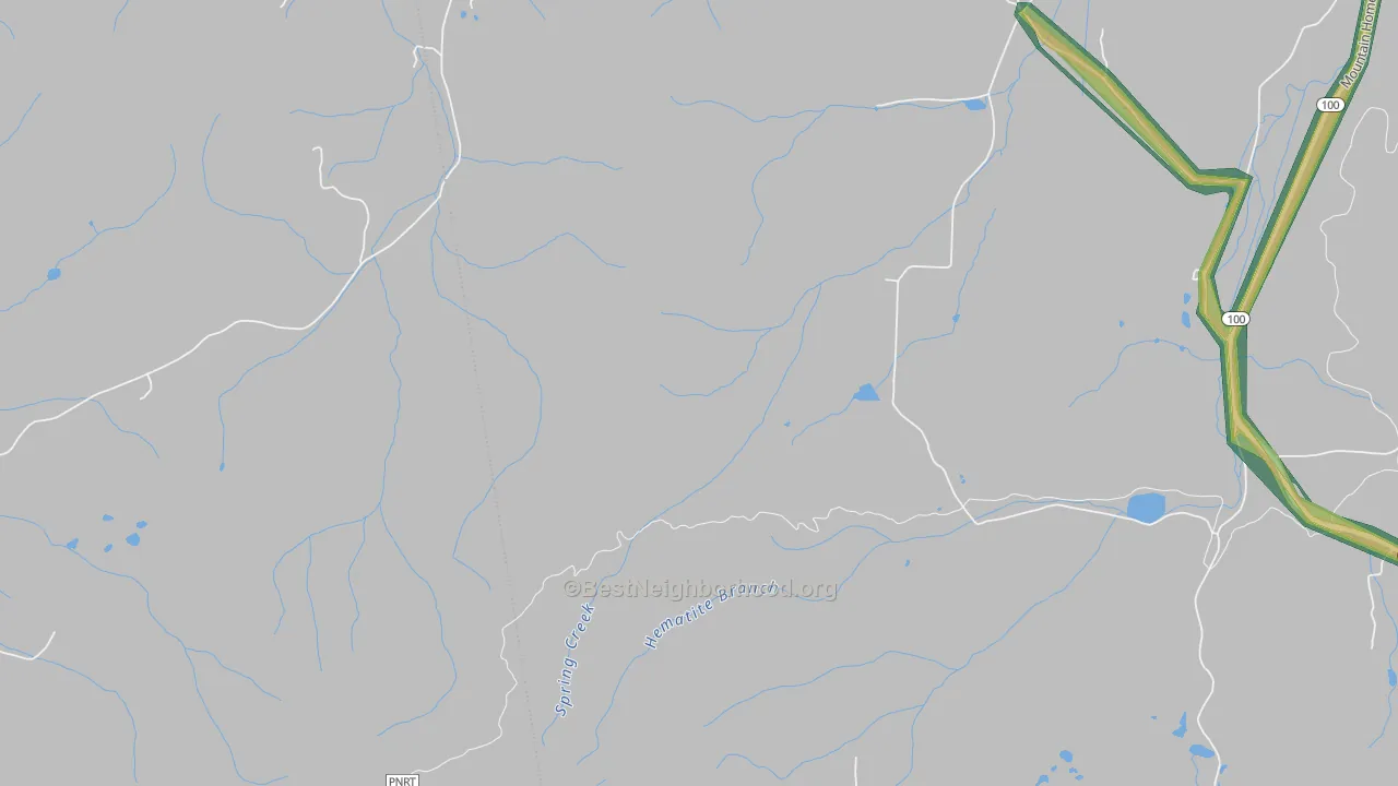 Haney, GA Map of Noise Levels in Haney