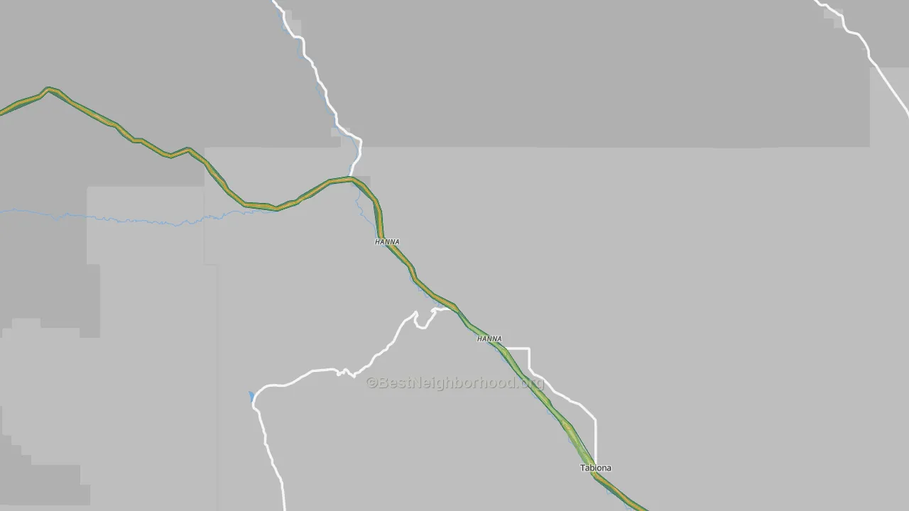Hanna, UT Map of Noise Levels in Hanna