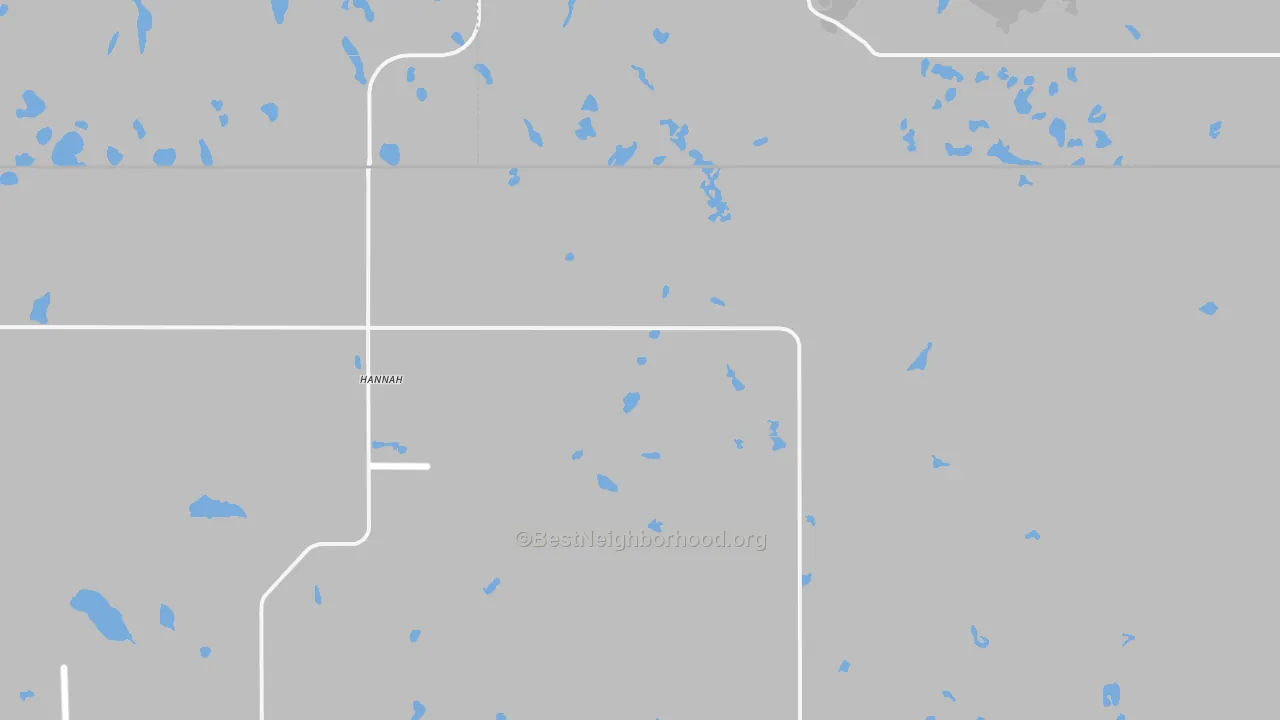 Hannah, ND Map of Noise Levels in Hannah
