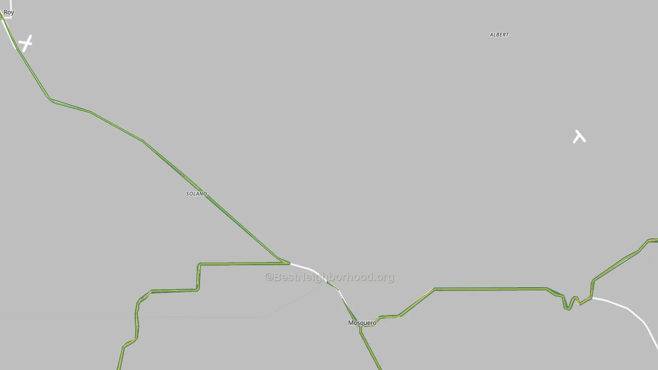 Harding County, NM Map of Noise Levels in Harding County