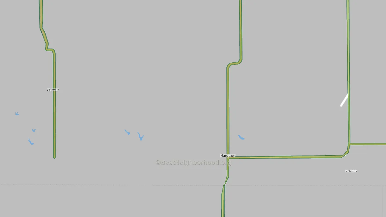 Hardtner, KS Map of Noise Levels in Hardtner