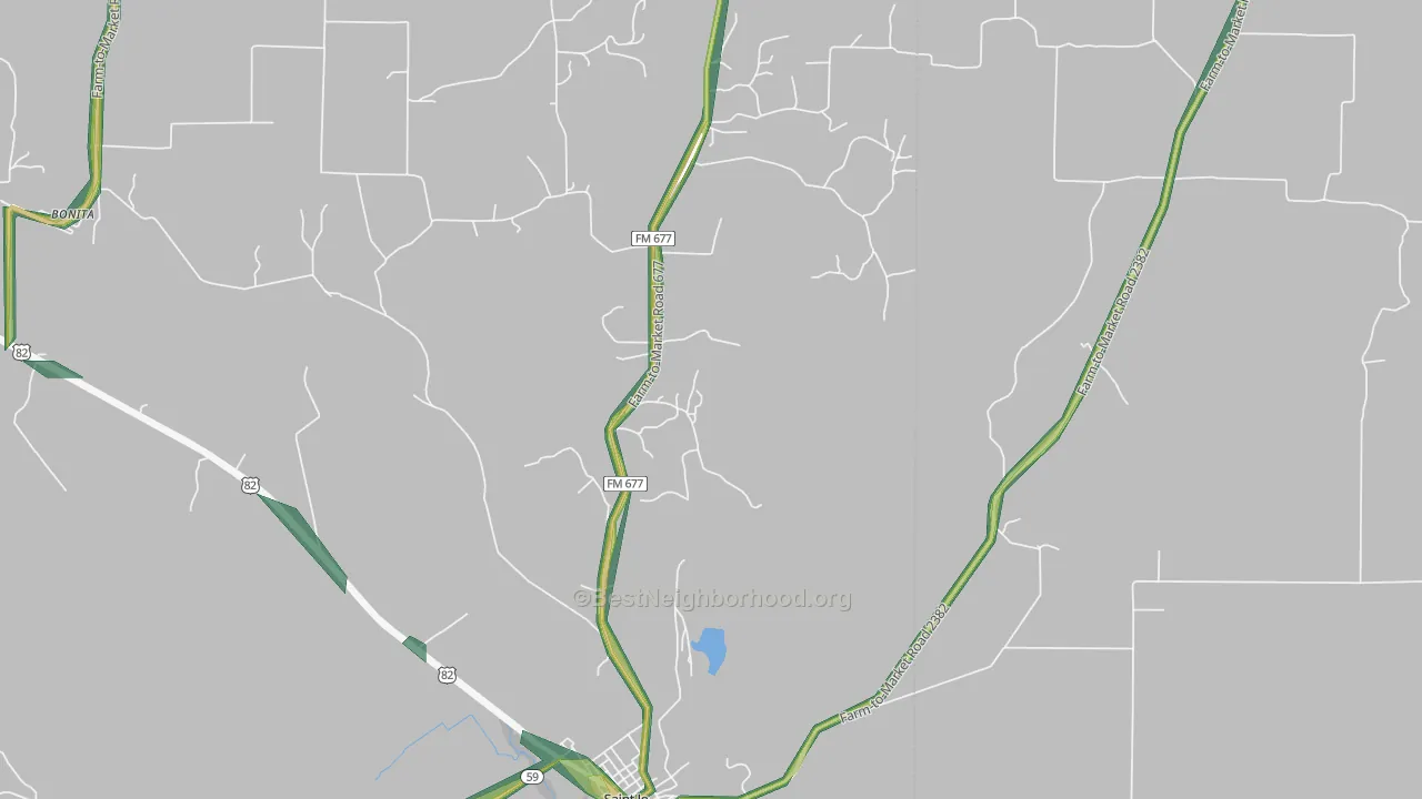 Hardy, TX Map of Noise Levels in Hardy