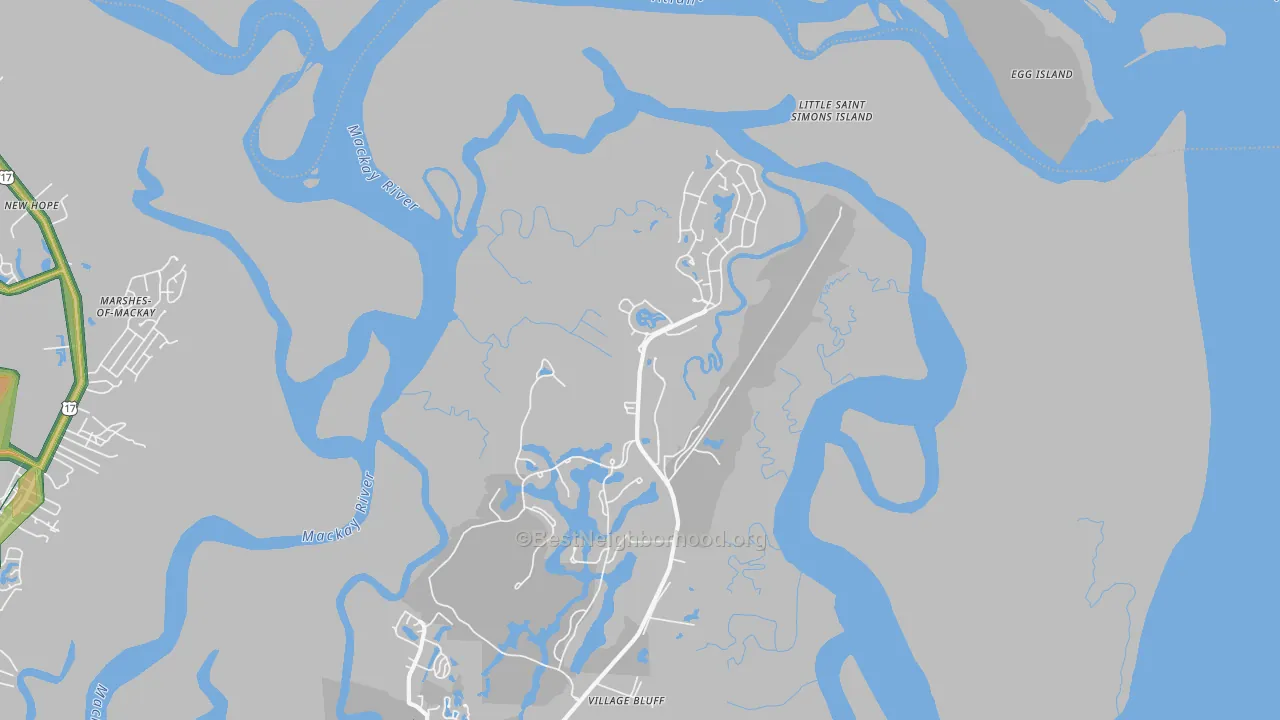 Harrington, GA Map of Noise Levels in Harrington