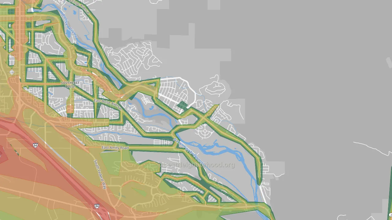 Harris Ranch, Boise, ID Map of Noise Levels in Harris Ranch