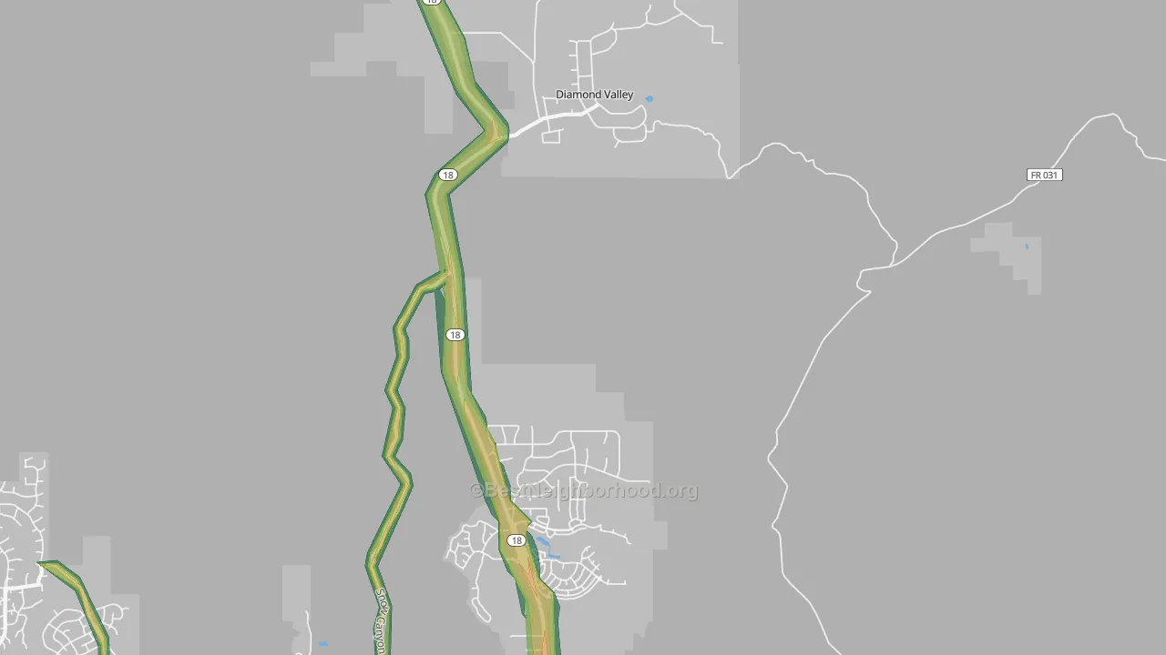Harrisburg Junction, UT Map of Noise Levels in Harrisburg Junction