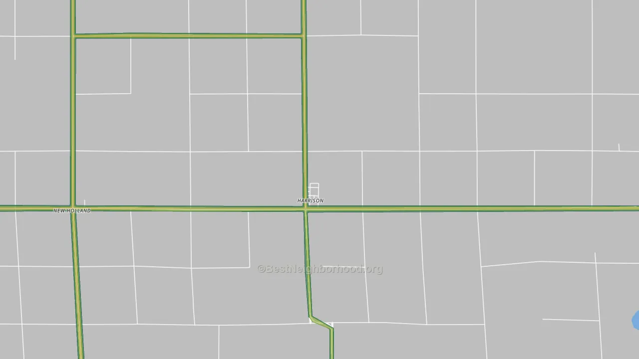 Harrison, SD Map of Noise Levels in Harrison