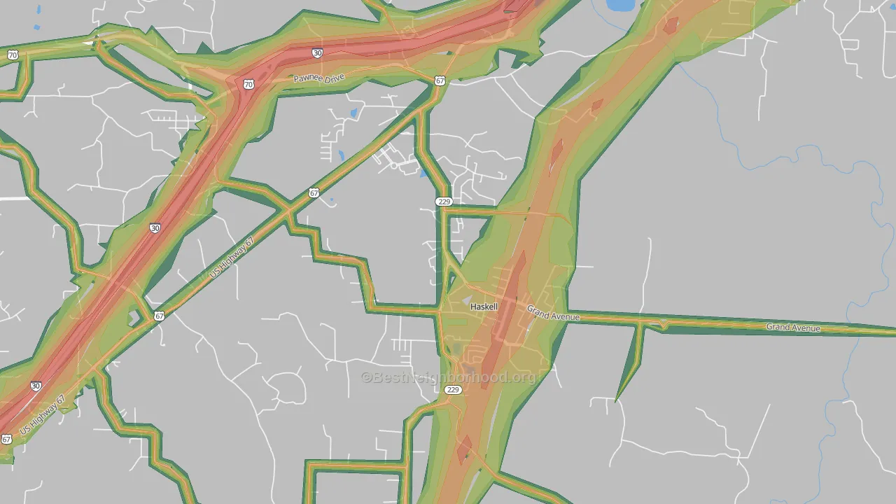 Haskell, AR Map of Noise Levels in Haskell
