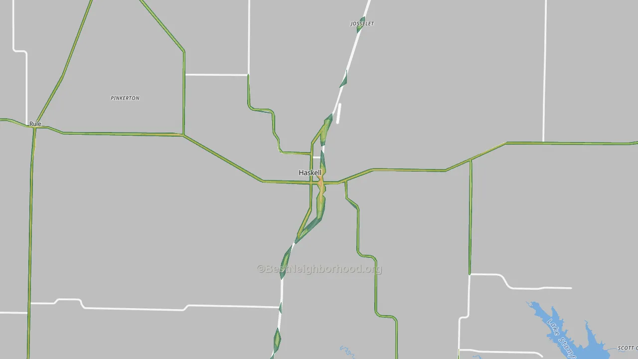 Haskell, TX Map of Noise Levels in Haskell