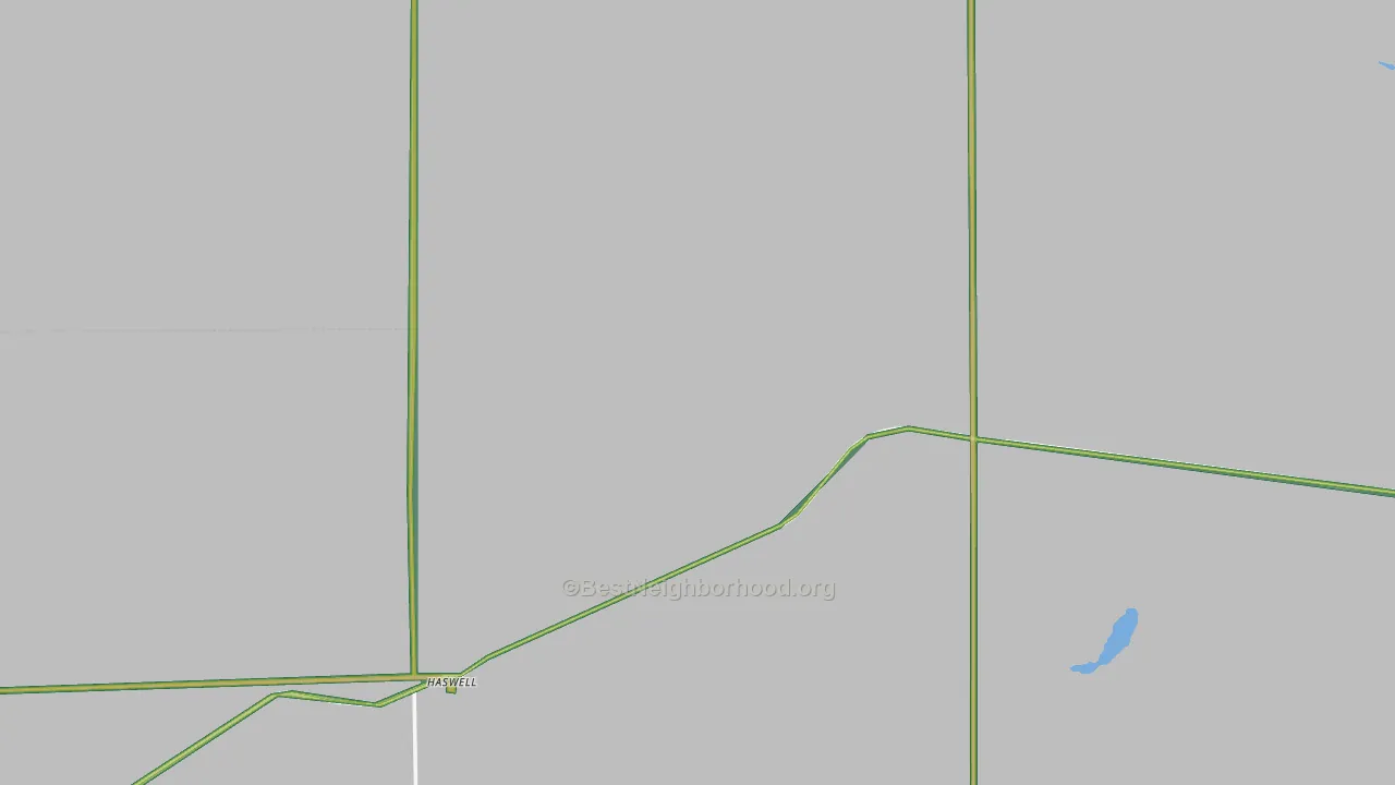 Haswell, CO Map of Noise Levels in Haswell
