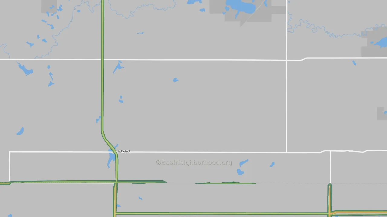 Havana, ND Map of Noise Levels in Havana