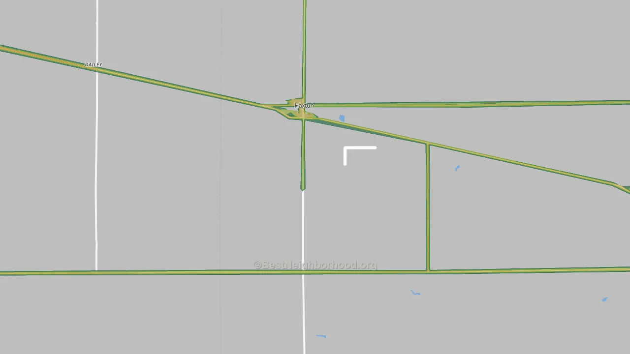 Haxtun, CO Map of Noise Levels in Haxtun