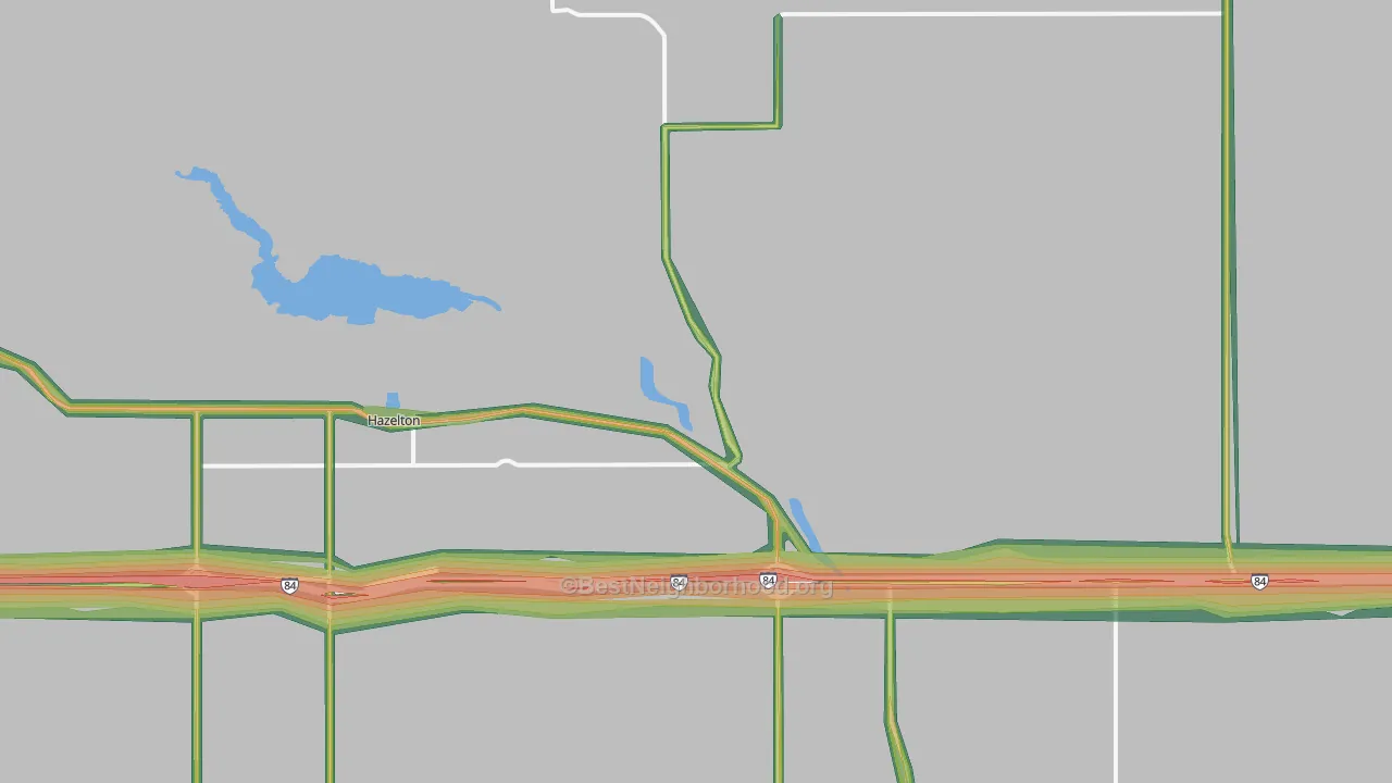 Hazelton, ID Map of Noise Levels in Hazelton