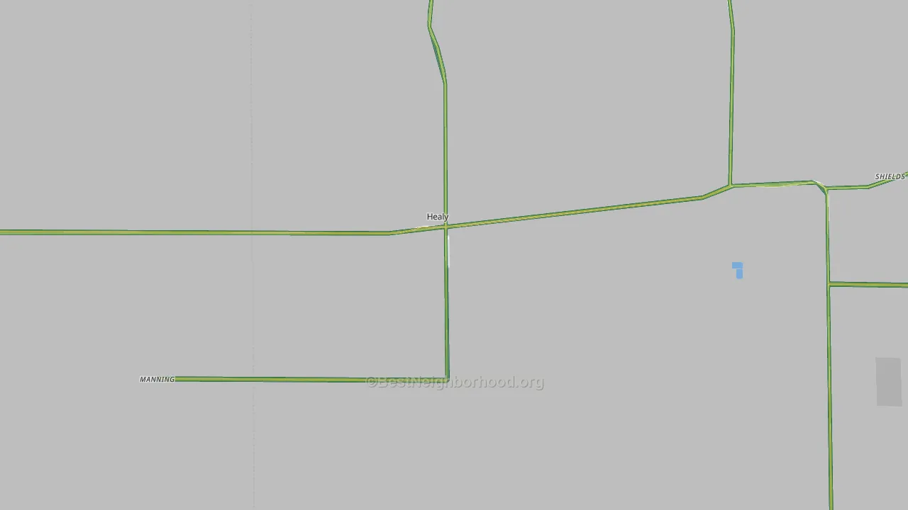 Healy, KS Map of Noise Levels in Healy
