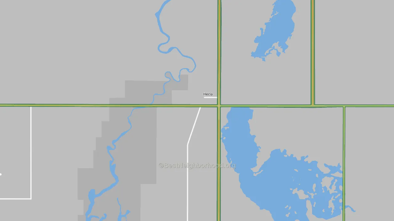 Hecla, SD Map of Noise Levels in Hecla