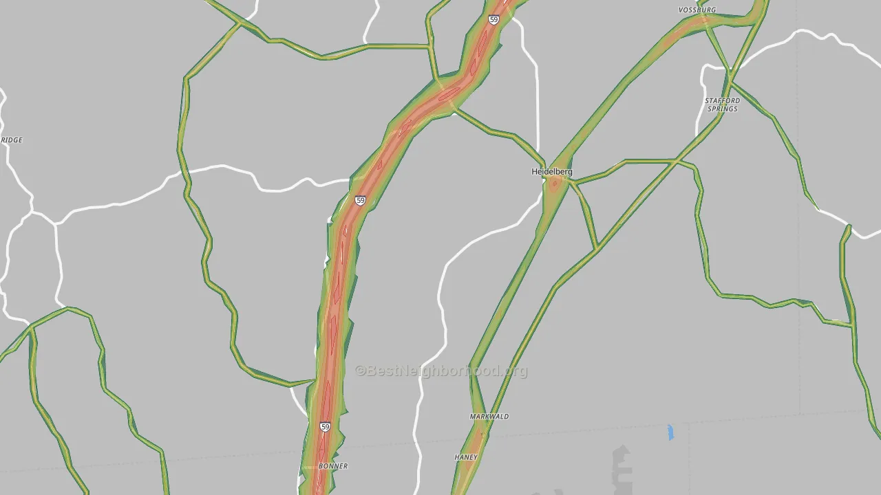 Heidelberg, MS Map of Noise Levels in Heidelberg