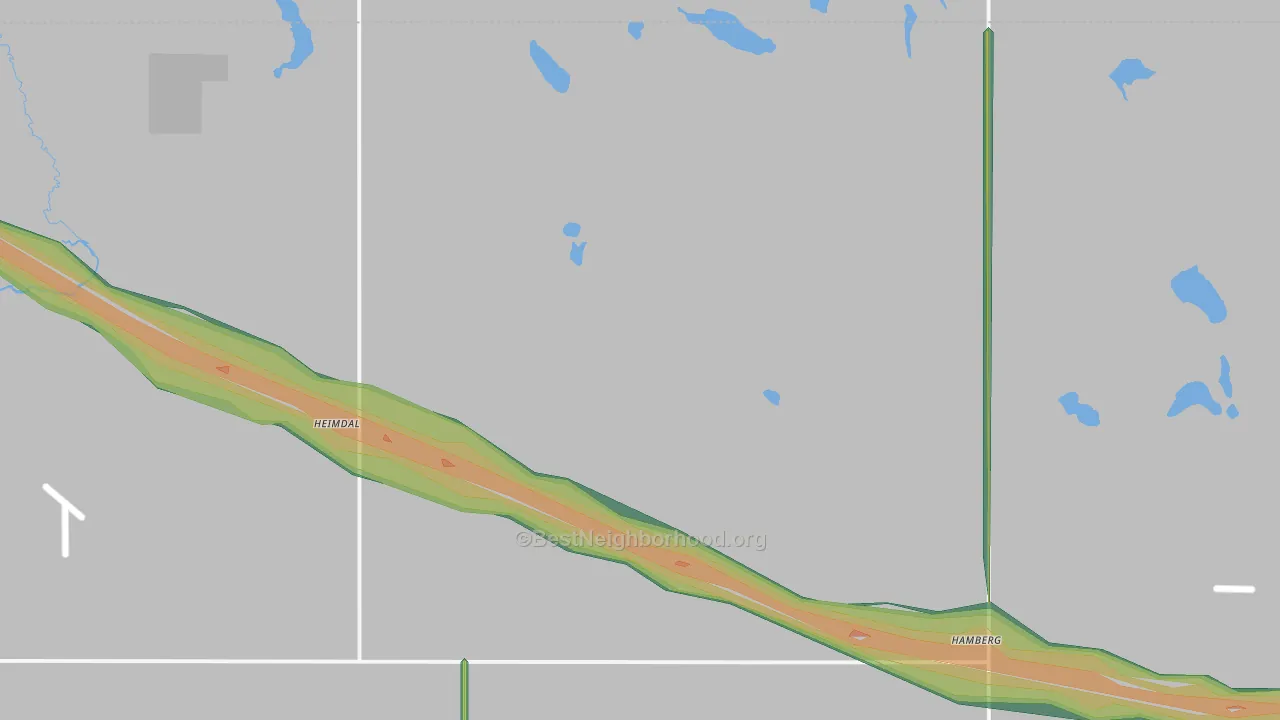 Heimdal, ND Map of Noise Levels in Heimdal