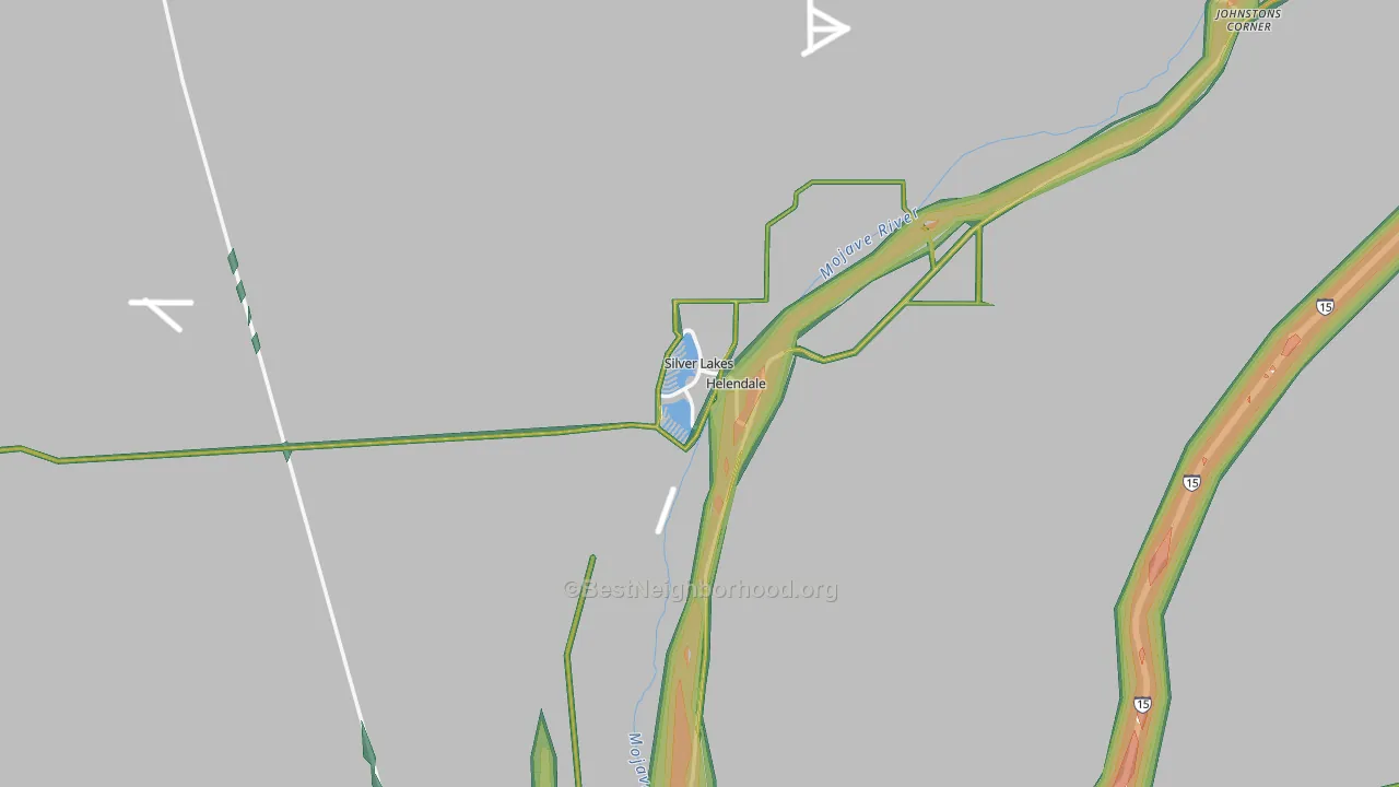 Helendale, CA Map of Noise Levels in Helendale