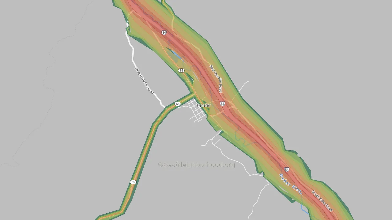 Henefer, UT Map of Noise Levels in Henefer