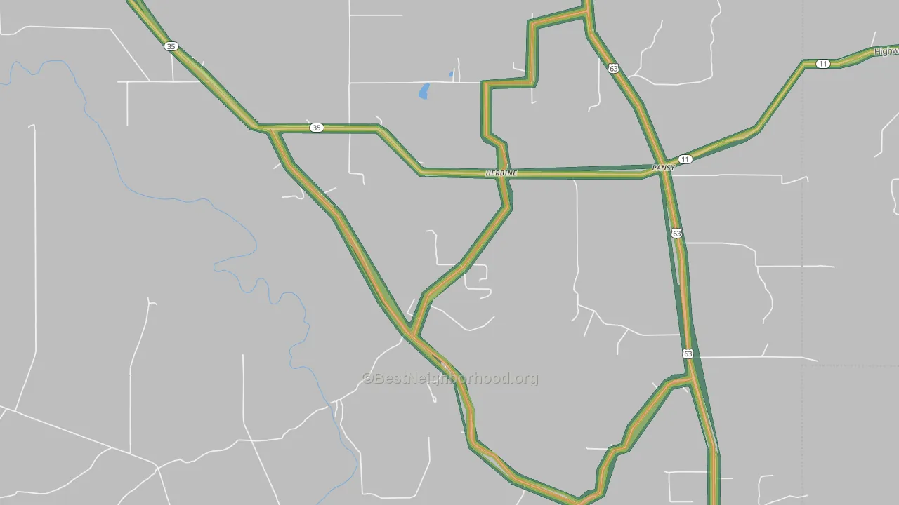 Herbine, AR Map of Noise Levels in Herbine