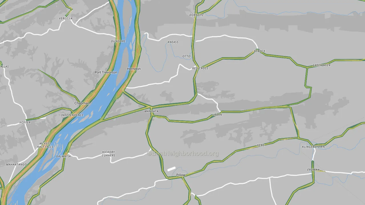 Herndon, PA Map of Noise Levels in Herndon