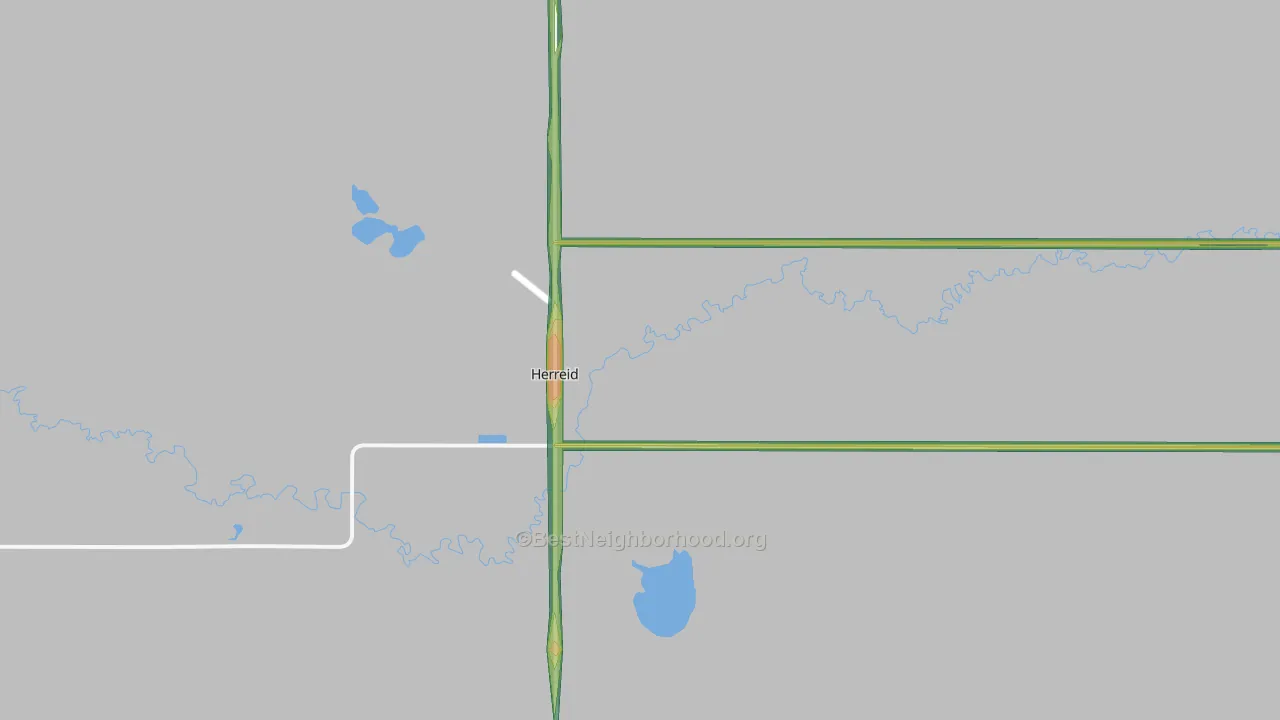 Herreid, SD Map of Noise Levels in Herreid