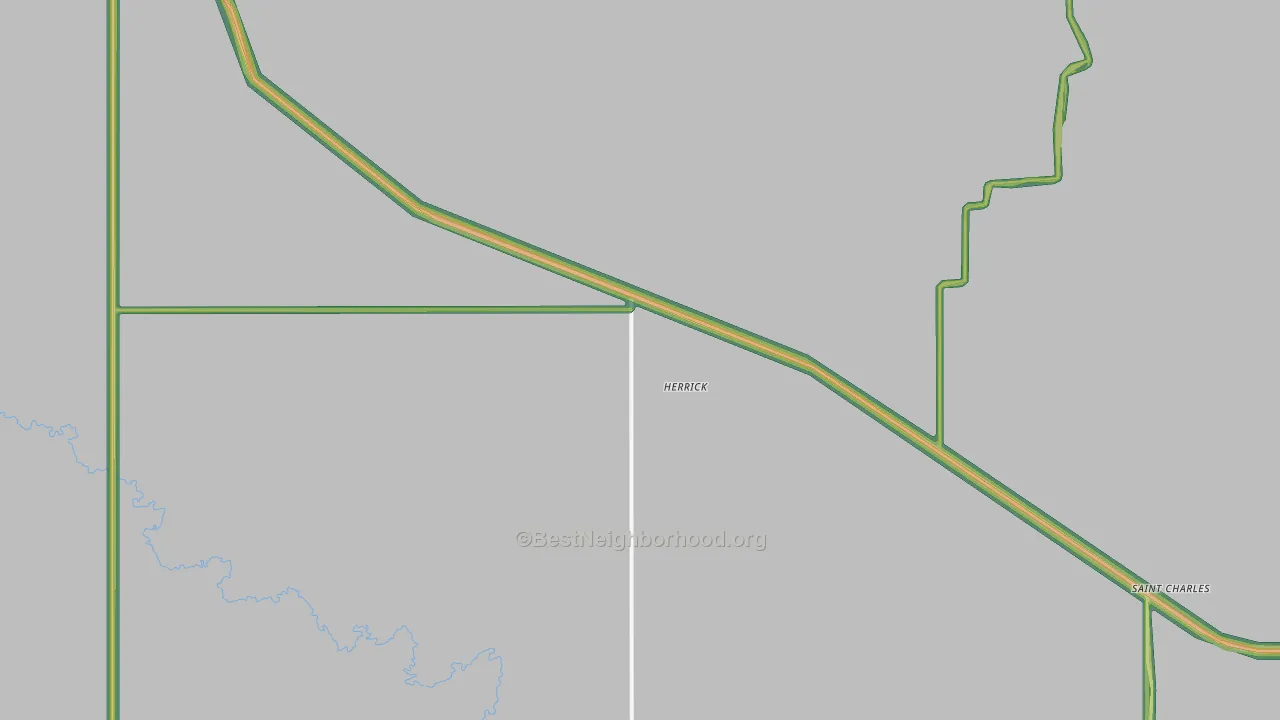 Herrick, SD Map of Noise Levels in Herrick